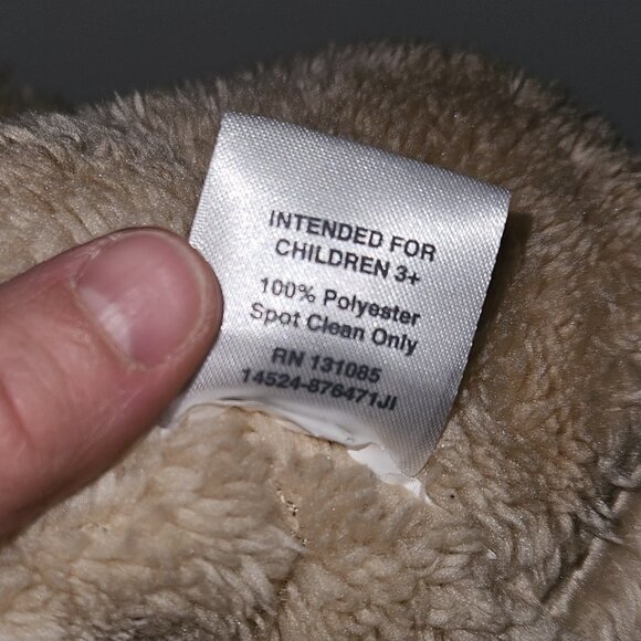 Silver One Tan Puppy Dog Plush 11" Stuffed Animal Toy Lovey Closed Eyes Sleeping - Picture 8 of 9